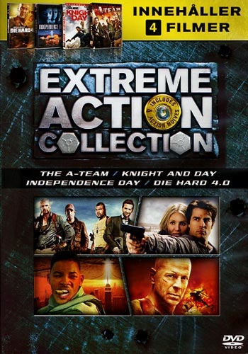 The A-Team (2010) + Knight and Day (2010) + Independence Day (1996) + Die Hard 4.0 (2007) [DVD]